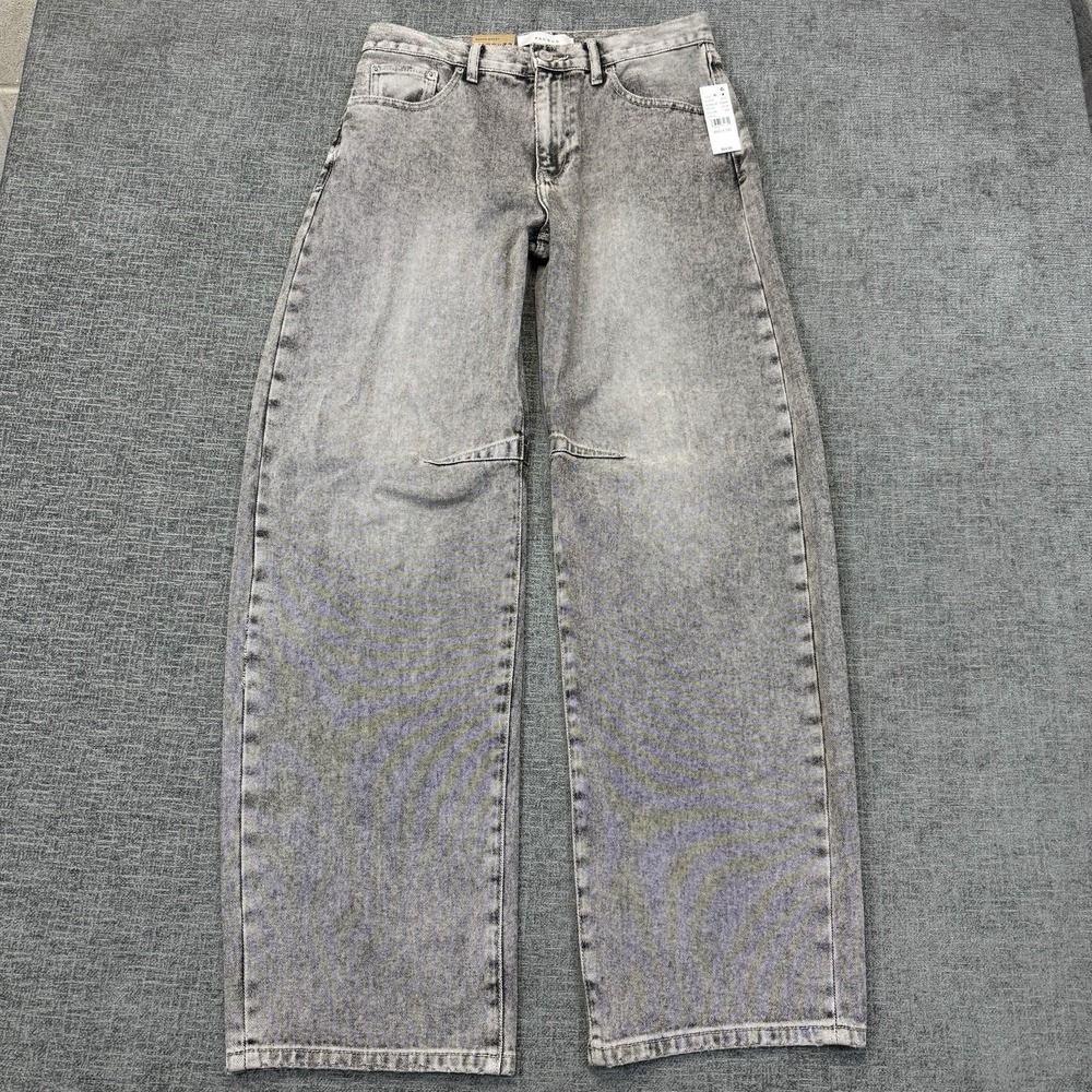 PacSun Jeans Mens 30x32 Gray Baggy Barrel Fit NWT Streetwear